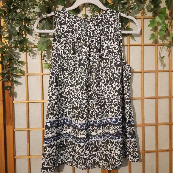 Loft Outlet Sleeveless Printed Blouse (Medium) (EUC) - Picture 2 of 2